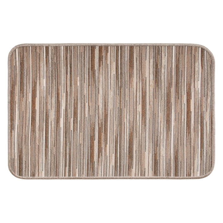 TAPPETO CUCINA 'CHALET PLUS' cm 52 x 80 cuori rossi steso