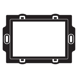 SUPPORTO MODELLO 'AX' PER SERIE PLAIN 3 moduli