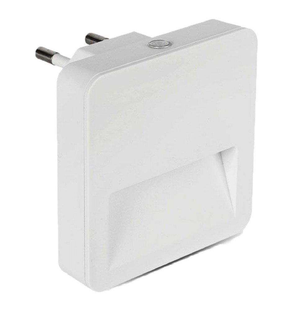 LUCE SPIA NOTTURNA QUADRA A LED SMD CHIP SAMSUNG 0,45 watt - 3000 K
