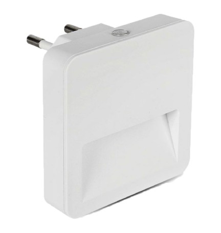 LUCE SPIA NOTTURNA QUADRA A LED SMD CHIP SAMSUNG 0,45 watt - 3000 K