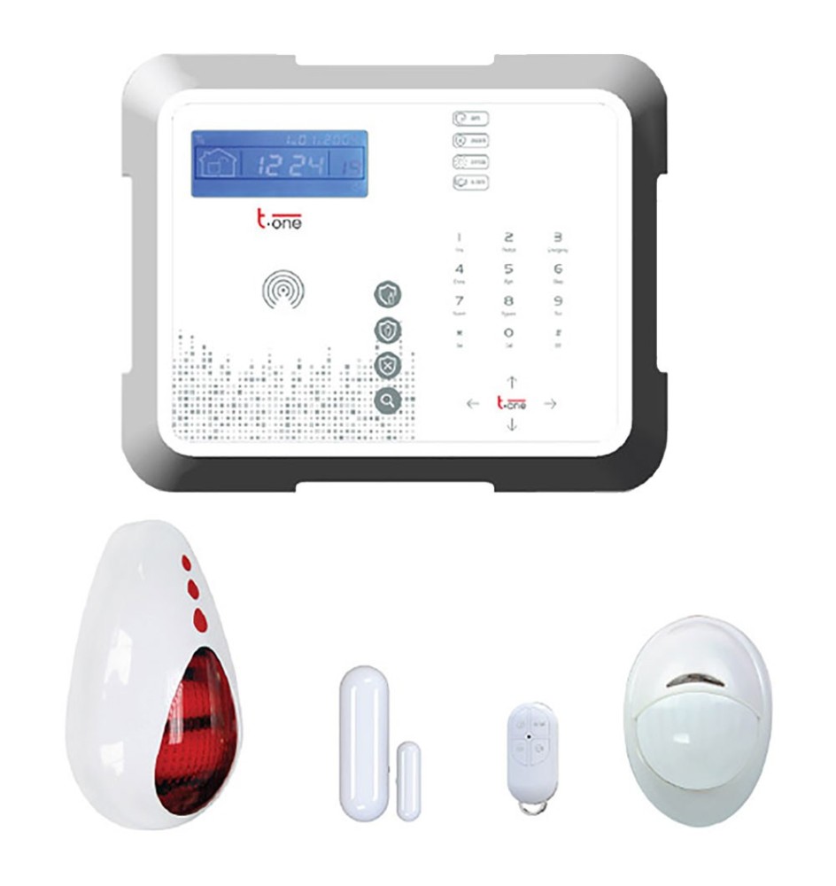 CENTRALINA ALLARME WIRELESS IN KIT set 4 pezzi
