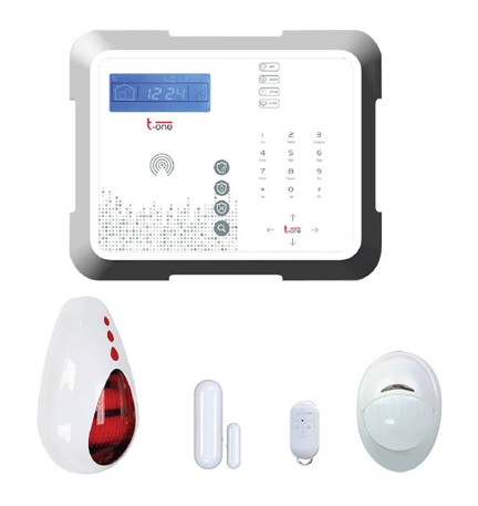 CENTRALINA ALLARME WIRELESS IN KIT set 4 pezzi