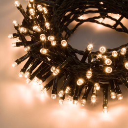 CATENA LINEARE MINILUCCIOLE A LED SERIE 'TLE' 1500 led l.bianca-62,5 mt. (60,5+2)