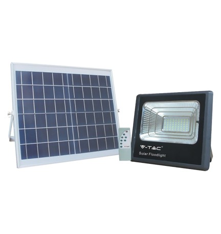 PROIETTORE A LED CON PANNELLO SOLARE 25W (pannello 12W) - cm 20,5 x 17 x 5 / 6000K