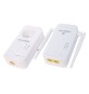 ADATTATORE PLC CON RIPETITORE WI-FI con 2 cavi RJ45