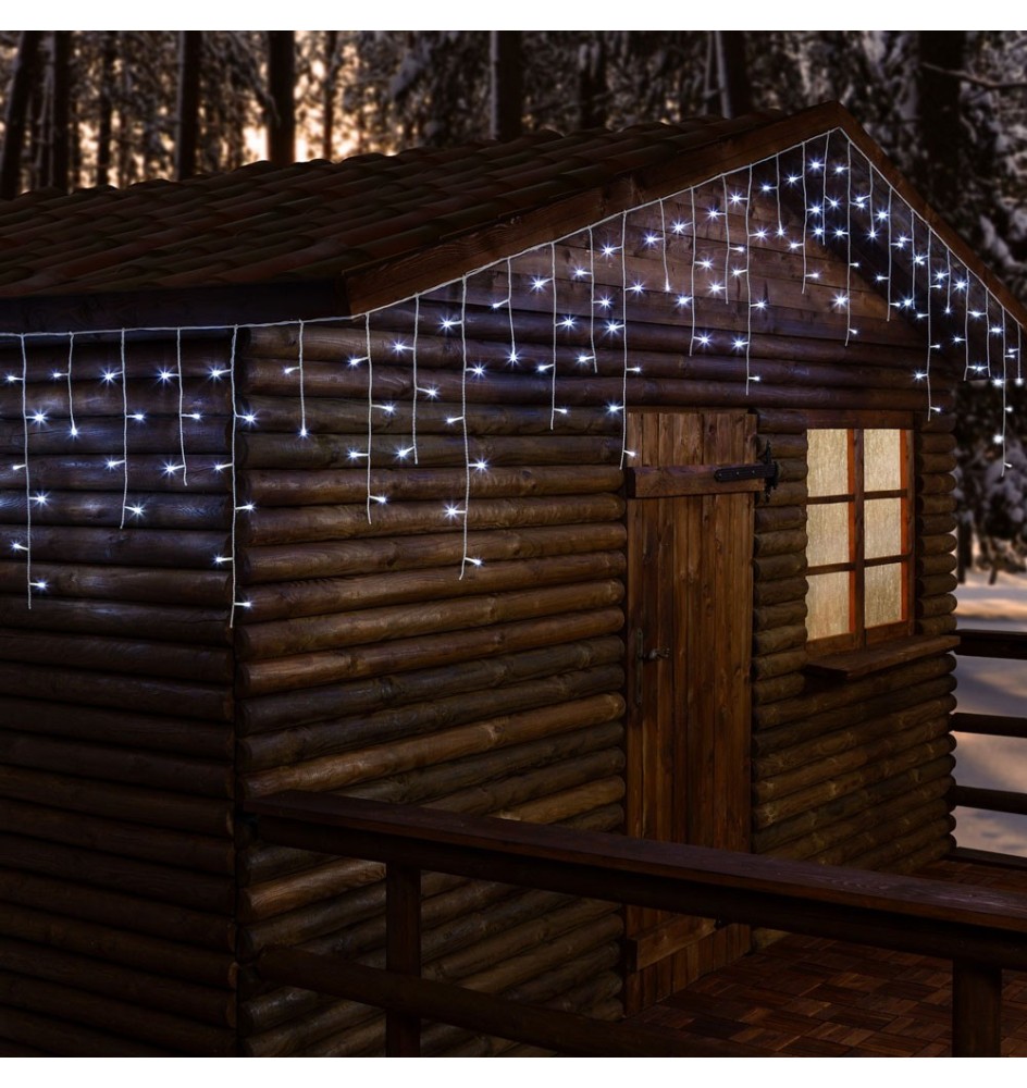 CATENA LINEARE DISCENDENTE A LED 'ICE LIGHT' 480 led l.bianca - cm 2016 x h.60