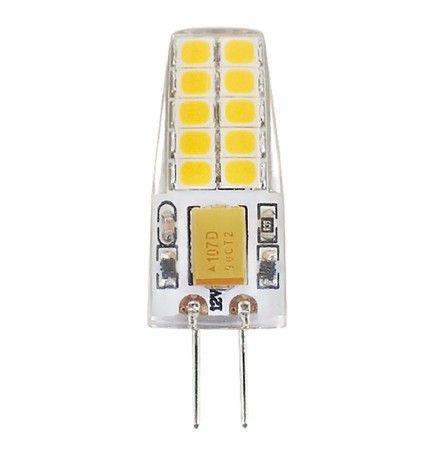 LAMPADA A LED IN SILICONE 'G4' L.FREDD.6500K 2,5 W 250 lumen (25W)
