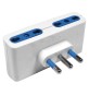 ADATTATORE QUADRUPLO art.CE49C - spina 2P + T 16A (busta appendibile)