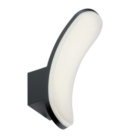 APPLIQUE LED 'VIRGOLA' 12 W - cm 9 x 17 x 26 grigio