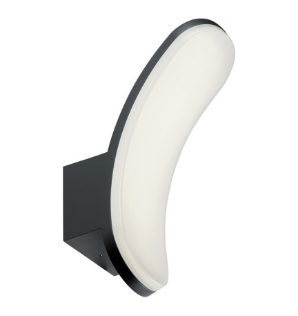 APPLIQUE LED 'VIRGOLA' 12 W - cm 9 x 17 x 26 grigio