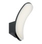 APPLIQUE LED 'VIRGOLA' 12 W - cm 9 x 17 x 26 grigio