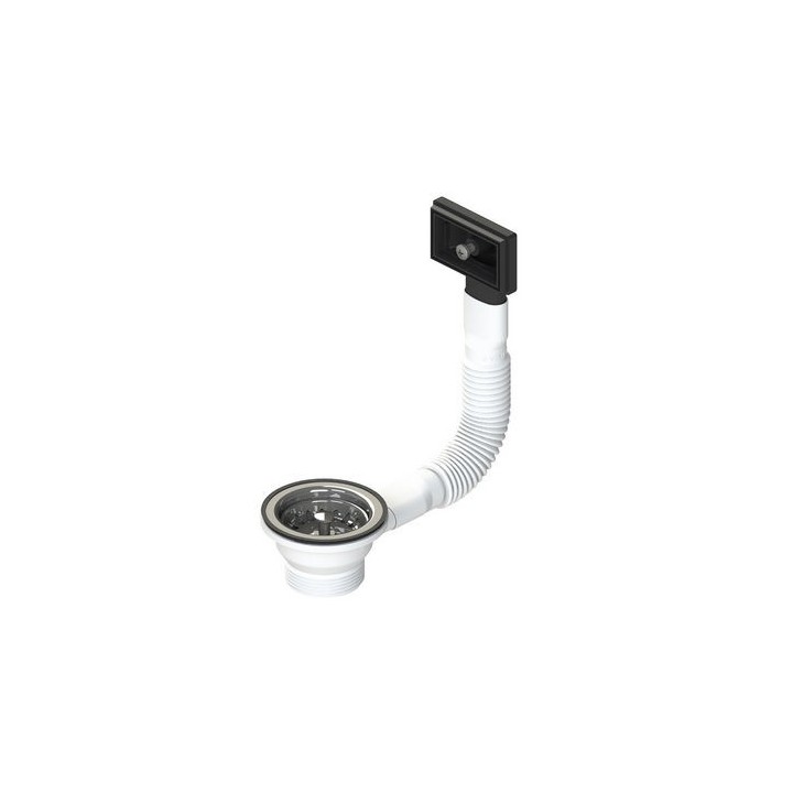 PILETTA D.70 MM TAPPO CESTELLO CON TROPPIENO RETTANGOLARE 1"1/2