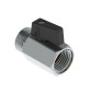 MINIVALVOLA A SFERA MF CON LEVA NERA 3/8