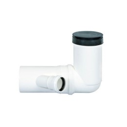 CURVA WC ORIENTABILE COMPRESA DI GUARNIZIONE E TAPPO Diam. 90/40