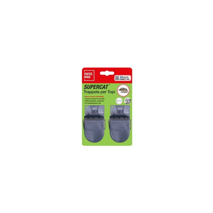 TRAPPOLA P/TOPI C/ESCA SUPERCAT 2 PZ