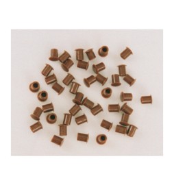 COPRIFORO PLASTICA MARRONE D 6 MM*