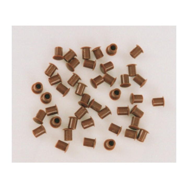 COPRIFORO PLASTICA MARRONE D 6 MM*