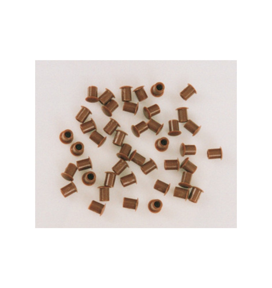 COPRIFORO PLASTICA MARRONE D 5 MM*