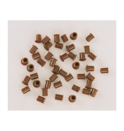COPRIFORO PLASTICA MARRONE D 5 MM*