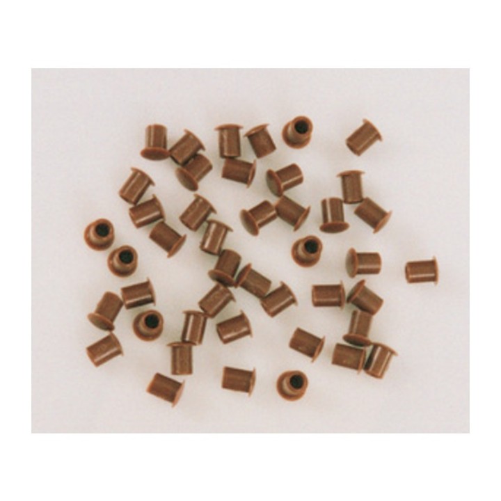 COPRIFORO PLASTICA MARRONE D 5 MM*