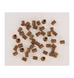 COPRIFORO PLASTICA MARRONE D 8 MM