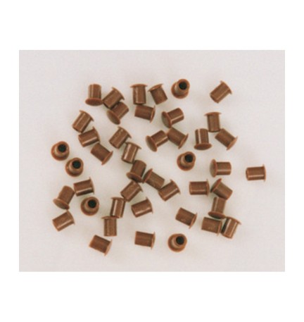 COPRIFORO PLASTICA MARRONE D 8 MM