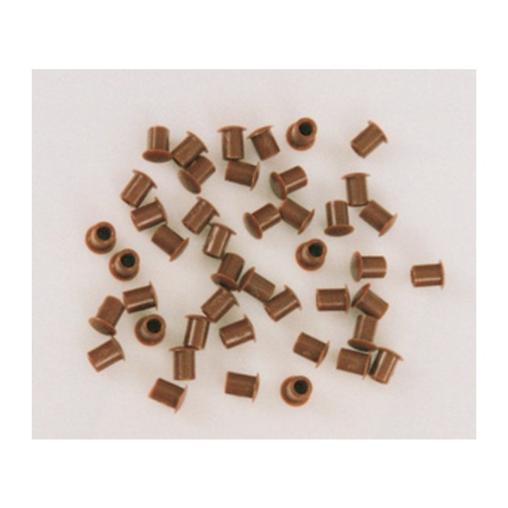 COPRIFORO PLASTICA MARRONE D 8 MM