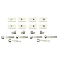 KIT ACCESSORI DI FISSAGGIO PER BOX DOCCIA LINEA ESSENTIAL -