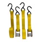 NASTRO DI ANCORAGGIO AD UNCINO CON FIBBIA mt. 2 x mm 25 - port.250 kg - pz.2 / con fibbia