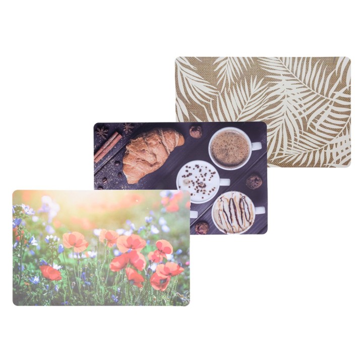 TOVAGLIETTA AMERICANA PER TAVOLI cm. 43 x 28 - 'breakfast' fantasie assortite