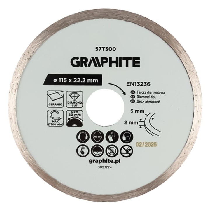 DISCO DIAMANTATO Ø 100 mm - foro 22,2 mm