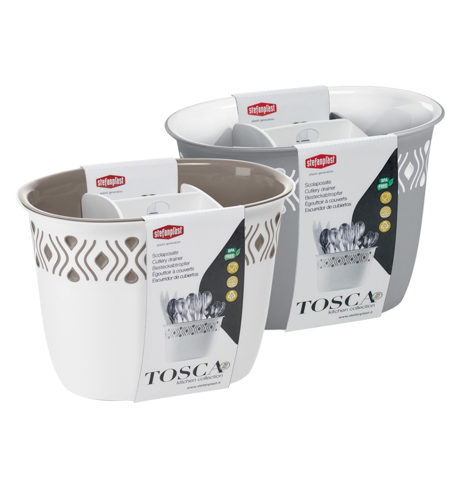 SCOLAPOSATE 'TOSCA' grigio/bianco