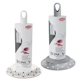 PORTAROTOLO DA CUCINA 'TOSCA' bianco/tortora