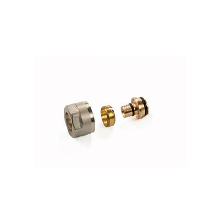 DADO NICHELATO OGIVA E INSERTO EUROCONO PER TUBO MULTISTRATO 3/4"EKx16 2.0