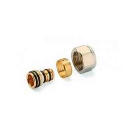 DADO NICHELATO OGIVA E INSERTO PER TUBO MULTISTRATO 6200 1/2x16 2.0