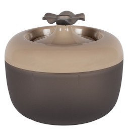 FONTANA PER GATTI 'MALAGA' mod. 'fiore' col. mocaccino - lt. 1,7