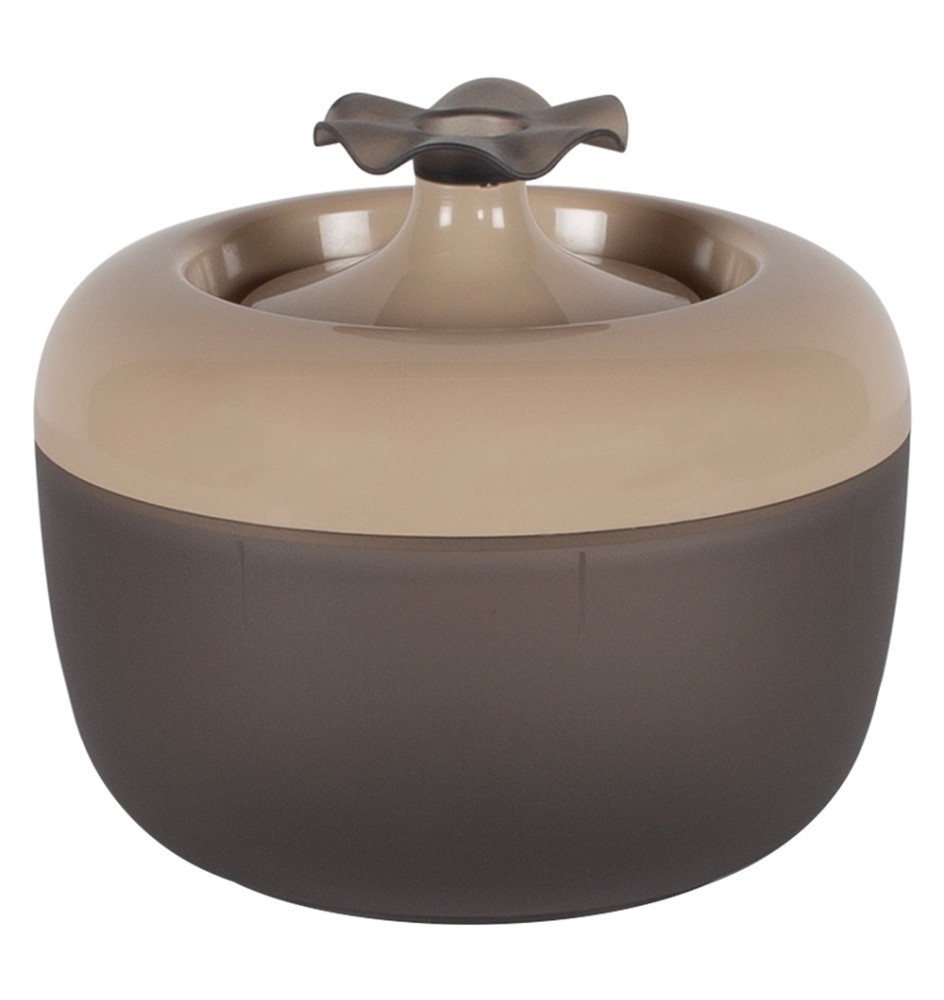 FONTANA PER GATTI 'MALAGA' mod. 'fiore' col. mocaccino - lt. 1,7