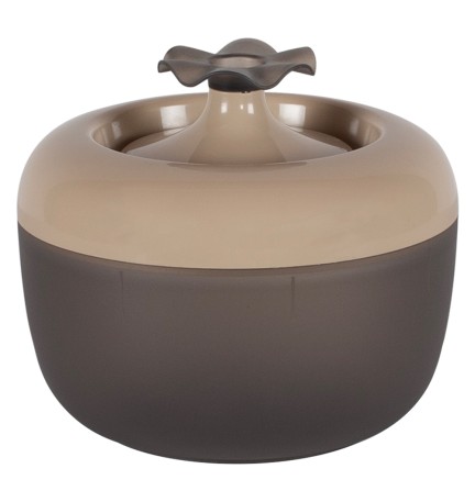 FONTANA PER GATTI 'MALAGA' mod. 'fiore' col. mocaccino - lt. 1,7