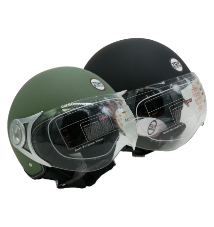 CASCO PER MOTO 'SIRIO MATT' verde - tg. XL