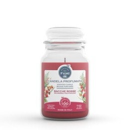 CANDELA OFFICINA DEI FIORI BACCHE ROSSE 100 ORE