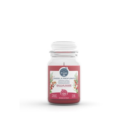 CANDELA OFFICINA DEI FIORI BACCHE ROSSE 100 ORE