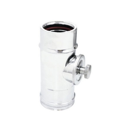 MODULO D'ISPEZIONE DOPPIA PARETE INOX Diam. 80x130