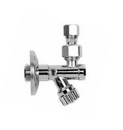 RUBINETTO SOTTOLAVABO CON FILTRO A SNODO MOVIMENTO A VITONE 1/2x3/8 D.10