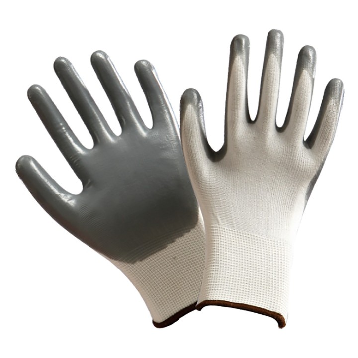 GUANTI IN NITRILE/POLIESTERE Tg. 6 (XS)