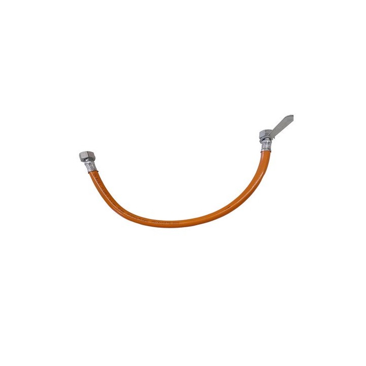 FLESSIBILE GAS FF IN GOMMA CON CHIAVETTA 30 BAR cm 70