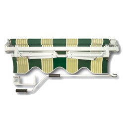 TENDA DA SOLE AVVOLGIBILE cm.300 x H.200 - giallo/bianco/ara.