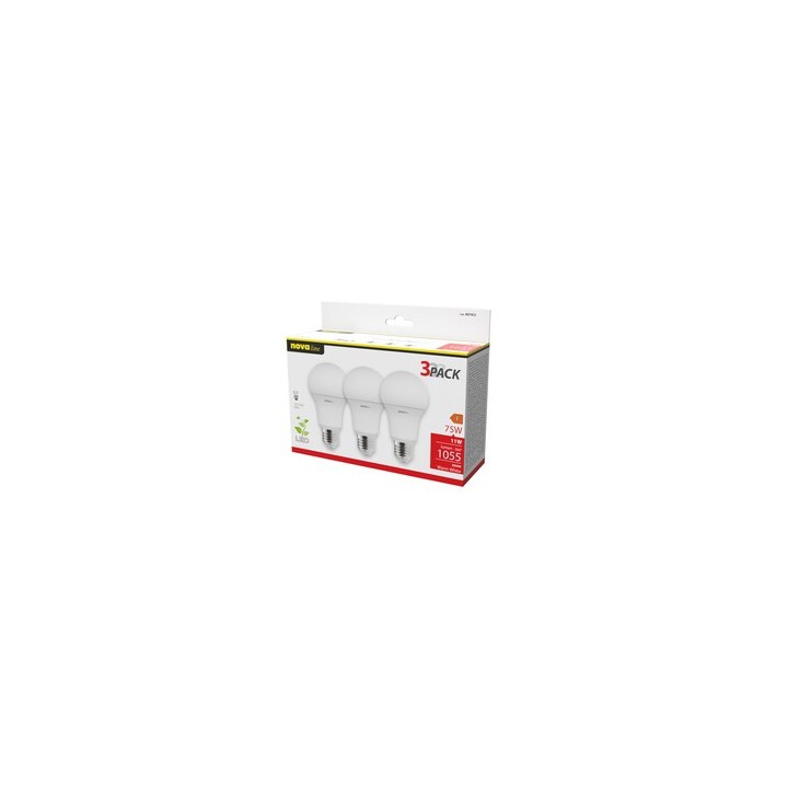NOVA LAMPADA LED CLASSIC E27 11W 3000K PZ.3