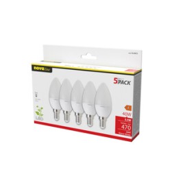 NOVA LAMPADA LED OLIVA E14 4,9W 3000K 5 PZ