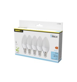 NOVA LAMPADA LED OLIVA E14 4,9W 4000K 5 PZ