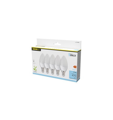 NOVA LAMPADA LED OLIVA E14 4,9W 4000K 5 PZ